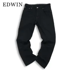 EDWIN エドウィン 【ER003】 ジャージーズ ストレッチ ストレート デニム ジーンズ パンツ 日本製 Sz.M メンズ 黒