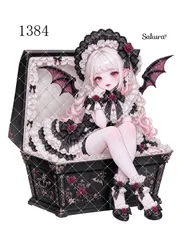 《 No.1384 》Sakuraꕤ 人物ステッカー シール オリジナルステッカー
