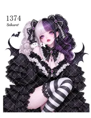 《 No.1374 》Sakuraꕤ 人物ステッカー シール オリジナルステッカー