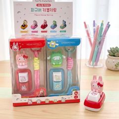 新作‼️ 韓国限定‼️ サンリオ　キーキャップ　キーホルダー　カチカチ　ストラップ　キーボード　チャーム　グッズ　サンリオ　ハローキティ  ポチャッコ　シナモン　シナモロール　マイメロディ　ポムポムプリン
