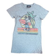 JUNK FOOD 고장·부품용 フード ディズニー ミッキー Tシャツ Mサイズ グレー USA アメリカ製 古着 ハワイ サーフィン