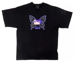 [중고] T 셔츠 호시노 아이 아이의 눈 T 셔츠 블랙 M 사이즈 [[추심의 아이] × ANNA SUI]