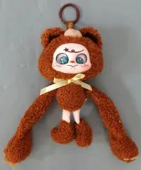 【中古】ぬいぐるみマスコット・ぬいぐるみバッジ Soft gentle bear 「Opps! Adorably Weird Series Plush Keychain」