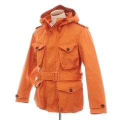 【中古】テンシー Ten c Smock Snow ポリエステルナイロン フーデッド フィールドジャケット オレンジ【サイズ46】【メンズ】