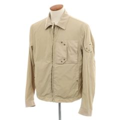 【中古】テンシー Ten c Mid Layer ジップアップ ナイロンジャケット ブルゾン ベージュ【サイズ46】【メンズ】
