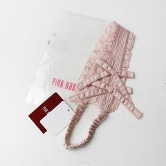 未使用✨ PINK HOUSE ハートモチーフサスペンダークリップ 刺繍 リボン