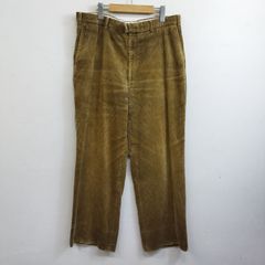 80s Burberrys' バーバリーズ 太畝 コーデュロイ ワイド パンツ コットン VINTAGE ブラウン ウエスト 94 I297