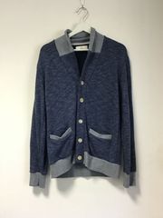 【ikka】ショールカラーのボタン付きカーディガン サイズL