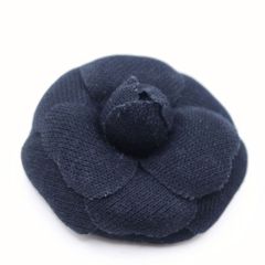 【美品】インゲボルグ？ピンクハウス系★シックなカメリアコサージュ 黒系 ＊ko105