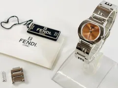 ★FENDI Orologi 3050L  フェンディ オロロジ 腕時計 レディース コマ付 生活防水 クオーツ スイス製 電池切れ 中古品 管理2M670