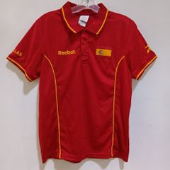 Reebok スペイン代表モデル 半袖ポロ イケル・カシージャス選手 2010年サッカーワールドカップ 【N】