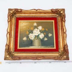 絵画作家 湯浅洋子さんの油彩画【薔薇】ばら - メルカリ