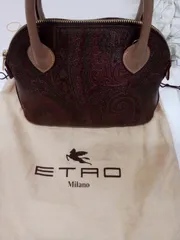 美品　ETRO ハンドバッグ　ペイズリー柄