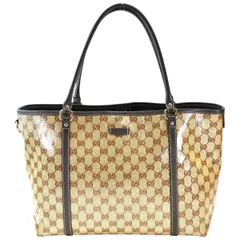 Gucci グッチ GGクリスタル ジョイ トートバッグ ブラウン 管理番号：11731