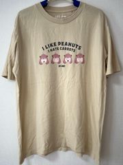[233898] UNIQLO * SPY × FAMILY 반소매 T 셔츠 2 장 세트 귀여운 XL 남성 · 베이지 / 다크 그레이