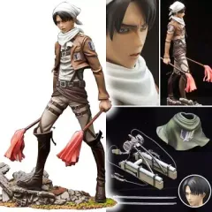 【中古】フィギュア リヴァイ(お掃除版) 「進撃の巨人」 BRAVE-ACTシリーズ 1/8 塗装済み完成品 流通限定