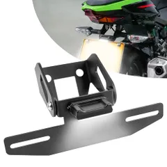 ★新品★カワサキ用フェンダーレスキット ライセンスプレートホルダー LEDライセンスランプ&ウインカーステー付属 フェンダーレス角度調整可能ナンバープレートホルダー ライセンスプレートフレーム泥よけ カワサキニンジャ400 Z400 250  2b2ee60a