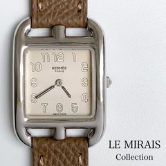 【保証書付き】エルメス ケープコッド シルバー925 レザー レディース 腕時計 HERMES 時計