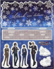 【中古】アクリルスタンド・アクリルパネル 集合 描き下ろしBIGアクリルジオラマ Winter ver. 「進撃の巨人 The Final Season×ドン・キホーテ」