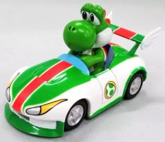 【中古】ミニカー ヨッシー 「マリオカートWii」 プルバックカー ワイルドスター＆ファイアホットロッド