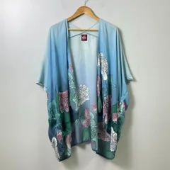 ワモノヤカヤ 倭物やカヤ +NIPPON DNA 薄暮 芍薬 UV 羽織 ライトブルー 【F】マルチカラー