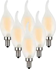 【期間限定】【数量限定】シャンデリア電球 LED 6W E12 ローソク型 60Ｗ形相当 720lm 復古電球 2700K 電球色 