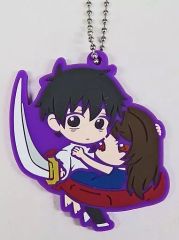 [Used] Merchandise: Yuta Okkotsu & Rika Inomoto "Jujutsu Kaisen 0 The Movie Character Bancho Rubber Mascot"