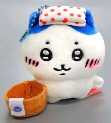 [중고] 잡화 하치와레(온천) 봉제인형 키체인 [치이카와] 온천지 한정