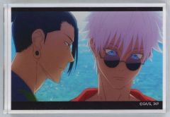 [Used] Acrylic Stand・Acrylic panel Satoru Gojo& Suguru Geto (no dialogue) "Jujutsu Kaisen Kaigyoku/Tamaori x 100 Yen Shop Acrylic Block"