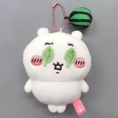 [Used] Plush Mascot/Plush Badge - Chiikawa - Is this watermelon smashing...? Mascot - "Chiikawa - Something small and cute"