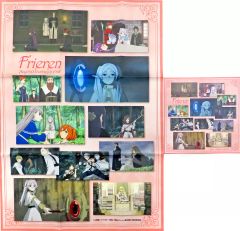 [중고] 상품 세트 집합 장면 사진 B2 천 포스터 & 메가쟈케 [Blu-ray / DVD 장송의프리렌 Vol.5] Amazon.co.jp 구입 특전