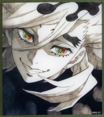 [Used] Paper product 6. Doma Acrylic Shikishi "Real WEBSHOP Lottery & WEBSHOP Lottery Demon Slayer: Kimetsu no Yaiba the Movie: Infinity Castle Chapter 1 Akaza's Return Countdown and In-Screening Post Illustration Group B" B23 Prize