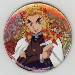 [Used] Badge/Pin: Kyojuro Rengoku (Round Tin) Can Badge "Demon Slayer: Kimetsu no Yaiba Chapter 2 -Giten-" Namco/Torumo Limited Edition