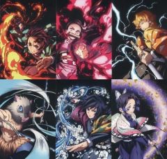 [Used] Postcard Set of 6 "Demon Slayer: Kimetsu no Yaiba Total Concentration Exhibition"