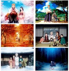 [Used] Character Card [Single Item] Group L-size Bromide 6-piece Set "C99 Demon Slayer: Kimetsu no Yaiba Mugen Train Arc OP & ED Animation COMPLETE BOOK" Included Bonus Item