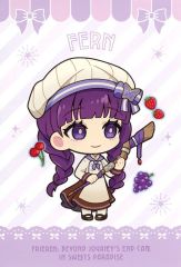 [중고] 엽서 페른(웃는 얼굴) 엽서 [장송의프리렌CAFE in SWEETS PARADISE] 상품 구입 특전