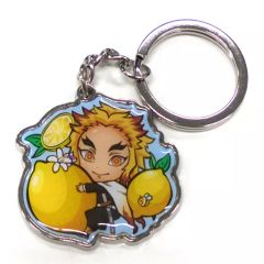 [Used] Merchandise: Kyojuro Rengoku (Lemon 2) Metal Keychain "Demon Slayer: Kimetsu no Yaiba" Setouchi Limited Edition