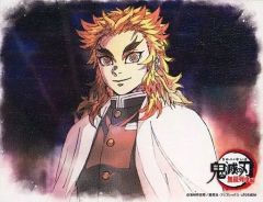 [Used] Canvas Board/Canvas Art: Kyojuro Rengoku (Front View) Canvas Panel - Prize from the "Demon Slayer: Kimetsu no Yaiba the Movie: Mugen Train x ufotable DINING" Lottery