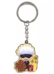 [Used] Miscellaneous Goods Satoru Gojo Maple Leaf Manju Metal Keychain "Jujutsu Kaisen" Hiroshima Limited Edition