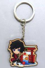 [Used] Keychain - Giyu Tomioka (Torii) Metal Keychain - "Demon Slayer: Kimetsu no Yaiba" Hiroshima Limited Edition