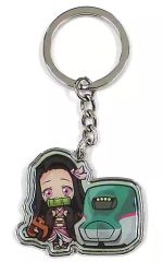 [Used] Miscellaneous Goods: Kamado Nezuko (Hayabusa) Metal Keychain "Demon Slayer: Kimetsu no Yaiba" East Japan Limited Edition