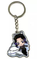 [Used] Miscellaneous Goods Butterfly Shinobu(Flight attendant) Metal keychain "Demon Slayer: Kimetsu no Yaiba" Airport limited edition