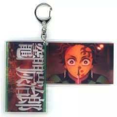 [Used] Keychain Tanjirō Kamado Slide Acrylic Keychain "Demon Slayer: Kimetsu no Yaiba the Movie - Infinity Castle Arc Chapter 1: Akaza's Return" Movie Merchandise
