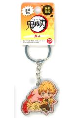 [Used] Keychain Zenitsu Agatsuma(Crab) Metal Keychain "Demon Slayer: Kimetsu no Yaiba" Hokuriku Limited Edition