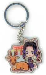 [Used] Butterfly Keychain Shinobu(Deer) Metal Keychain "Demon Slayer: Kimetsu no Yaiba" Hiroshima Limited Edition