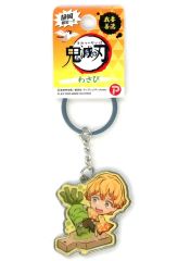 [Used] Keychain Zenitsu Agatsuma(Wasabi) Metal Keychain "Demon Slayer: Kimetsu no Yaiba" Shizuoka Limited Edition