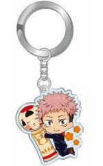 [Used] Miscellaneous Goods Yuji Itadori Kokeshi Metal Keychain "Jujutsu Kaisen" Tohoku Limited Edition
