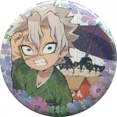 [Used] Badge/Pin: Sanemi Shinazugawa (Holo) "Demon Slayer: Kimetsu no Yaiba ufotable cafe Rainy Season Event Original Illustration Random 56mm Can Badge Group B"