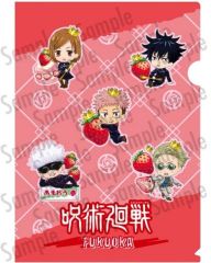 [Used] Clear File - Group (Amaou) A4 Clear File "Jujutsu Kaisen" Fukuoka Limited Edition
