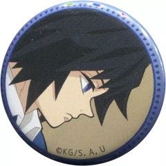 [Used] Badge/Pin - Giyu Tomioka (Sideways) "Demon Slayer: Kimetsu no Yaiba Junior and Senior High School Story ~Valentine's Day Edition~ x ufotable Cafe/Machi Asobi CAFE 32mm Random Can Badge"
